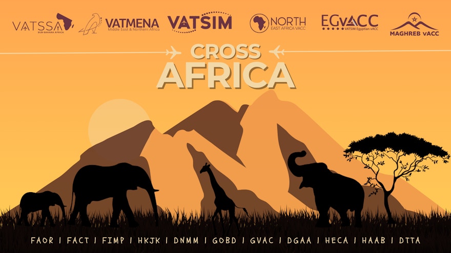 Cross Africa 2025 VATSIM Event on 9th of August