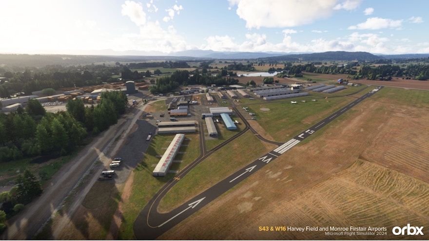 Orbx Releases S43 Harvey Field and W16 Monroe Firstair for MSFS 2024
