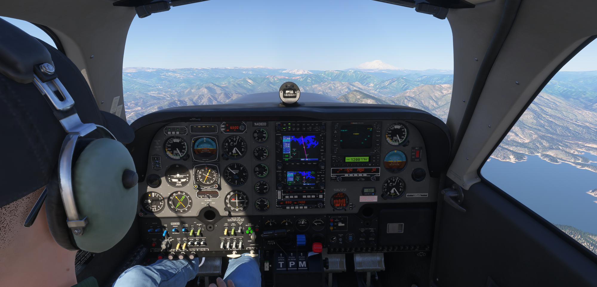 Black Square Bonanza Professional cockpit