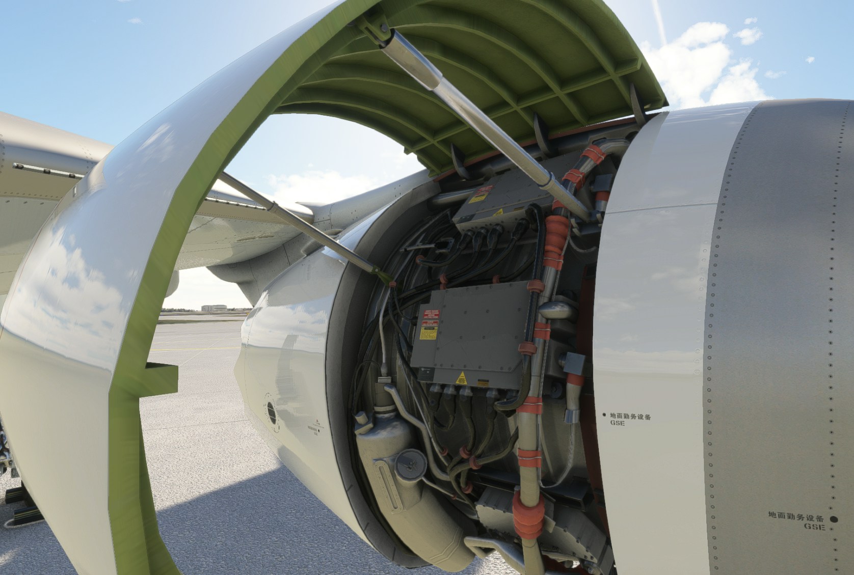 Painel do cockpit iFly 737 MAX com texturas aprimoradas