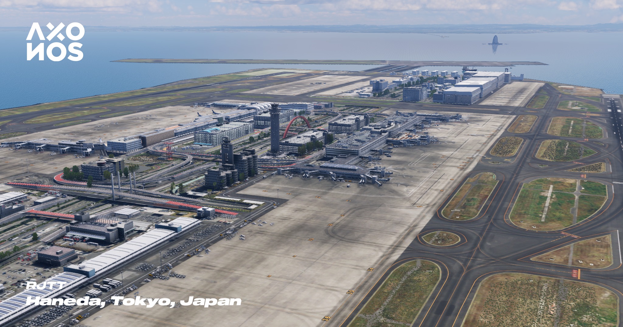 Axonos RJTT – Tokyo Haneda Enters Beta for X-Plane