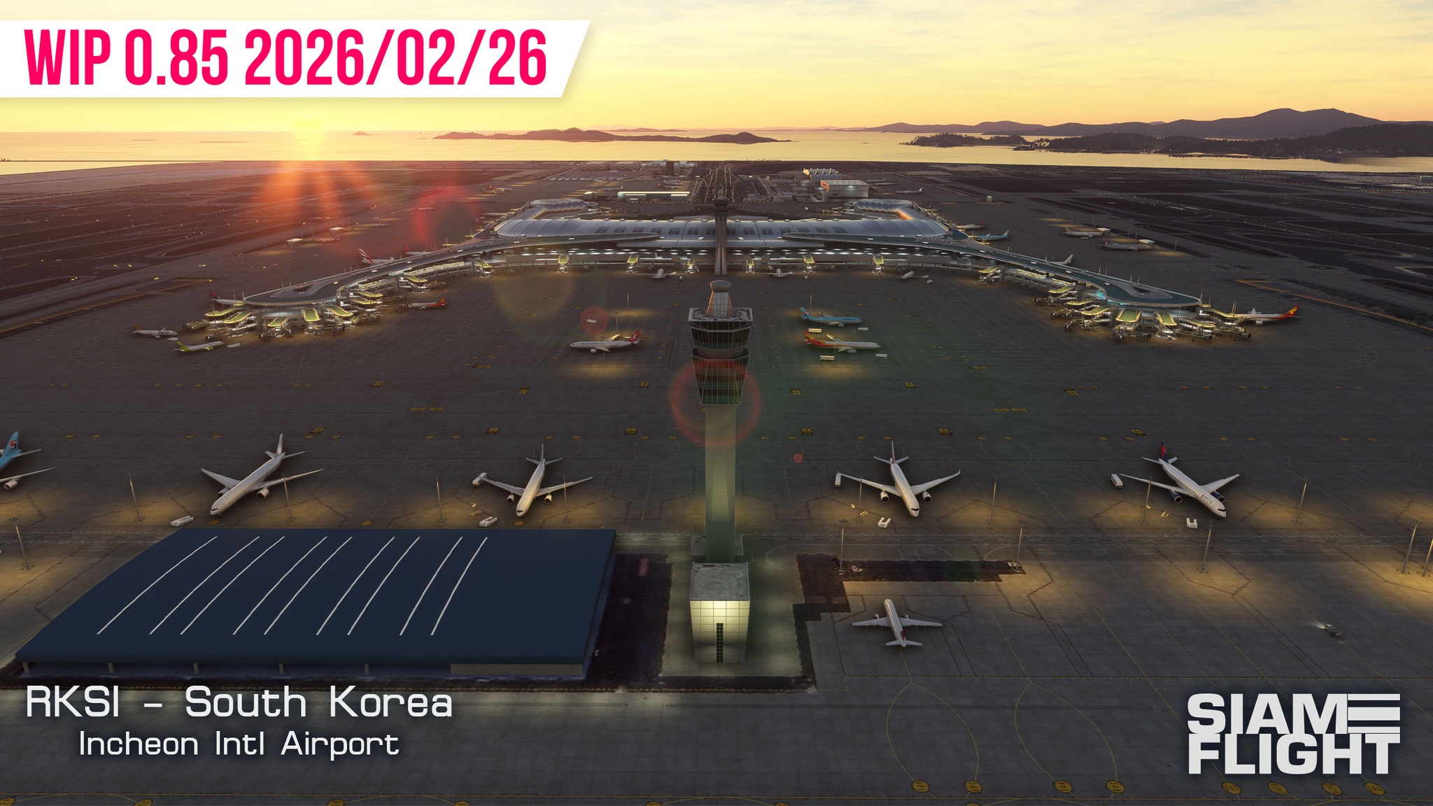 SiamFlight Previews New Images for Seoul’s Incheon Airport for MSFS